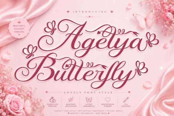 Agetya Butterfly: A Timeless Handwritten Font for Creative Expression