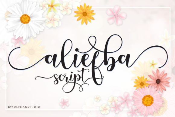 Aliefba: A Handwritten Font with Modern Elegance
