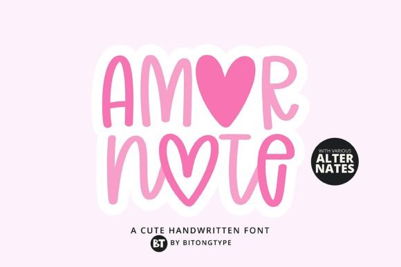 Amor Note: A Versatile Font for Creative Expression