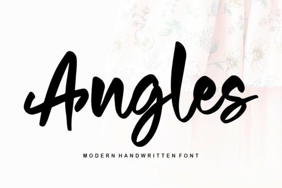 Angles Font: A Sweet Handwritten Style for Creative Expression