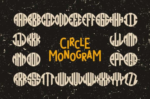 Circle Monogram: A Unique and Charming Display Font