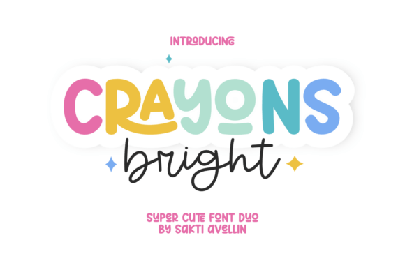 Crayons Bright: A Whimsical Font Duo for Creative Expression