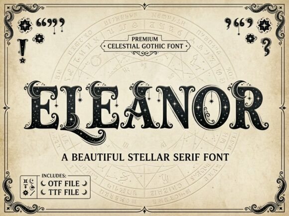 Eleanor: A Font That Captures Cosmic Elegance