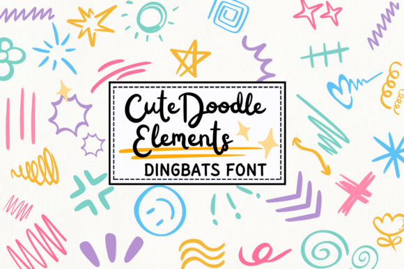 Exploring the World of Cute Doodle Elements: A Creative Font for All