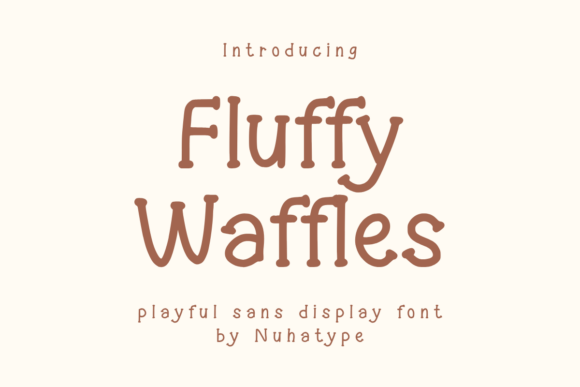 Fluffy Waffles: A Minimalist Font for Creative Expression