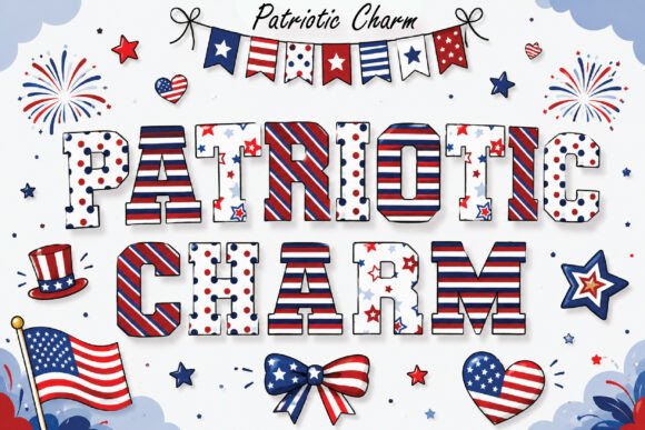 Patriotic Charm: A Bold Font for Celebrating Freedom