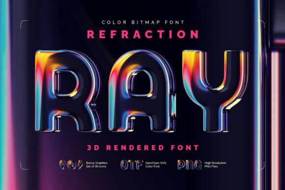 Refraction Ray: A Creative Font for Design Enthusiasts